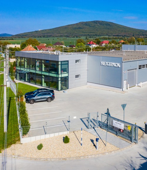 Social administrative building, production hall and storage hall